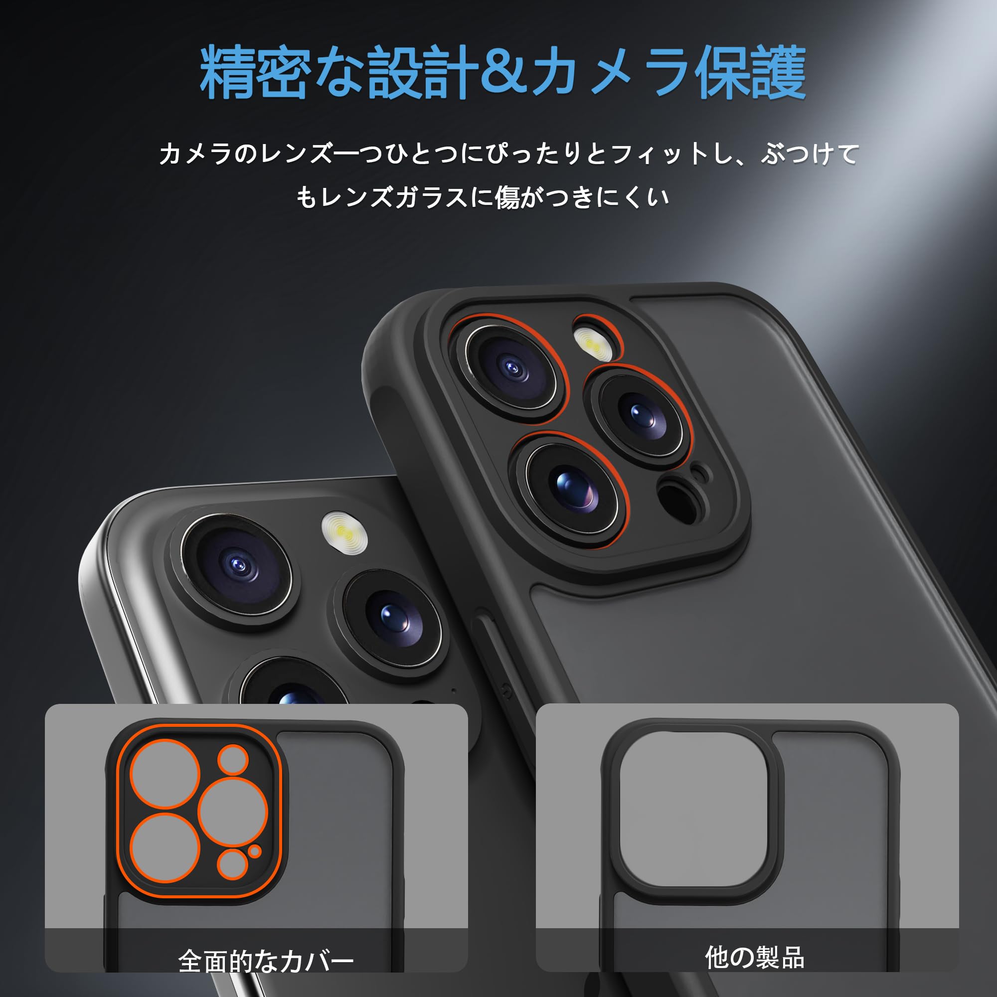 Amazon.co.jp: PINLISHENG iPhone 13 pro ケース 半透明 マット 米軍
